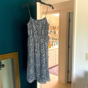 J Crew floral midi dress